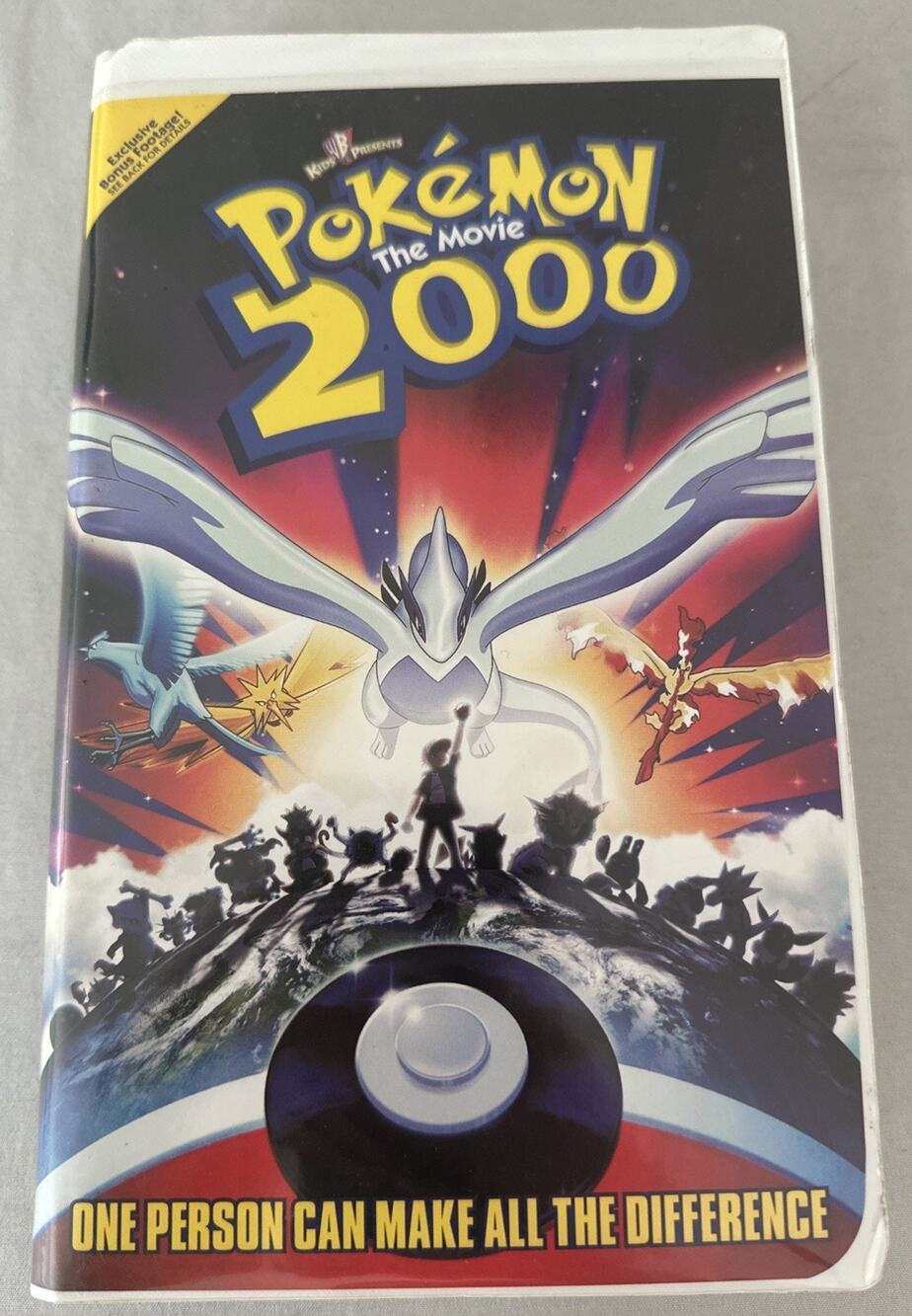 Pokémon the Movie 2000 VHS | Warner Bros 2001 | Clamshell Case